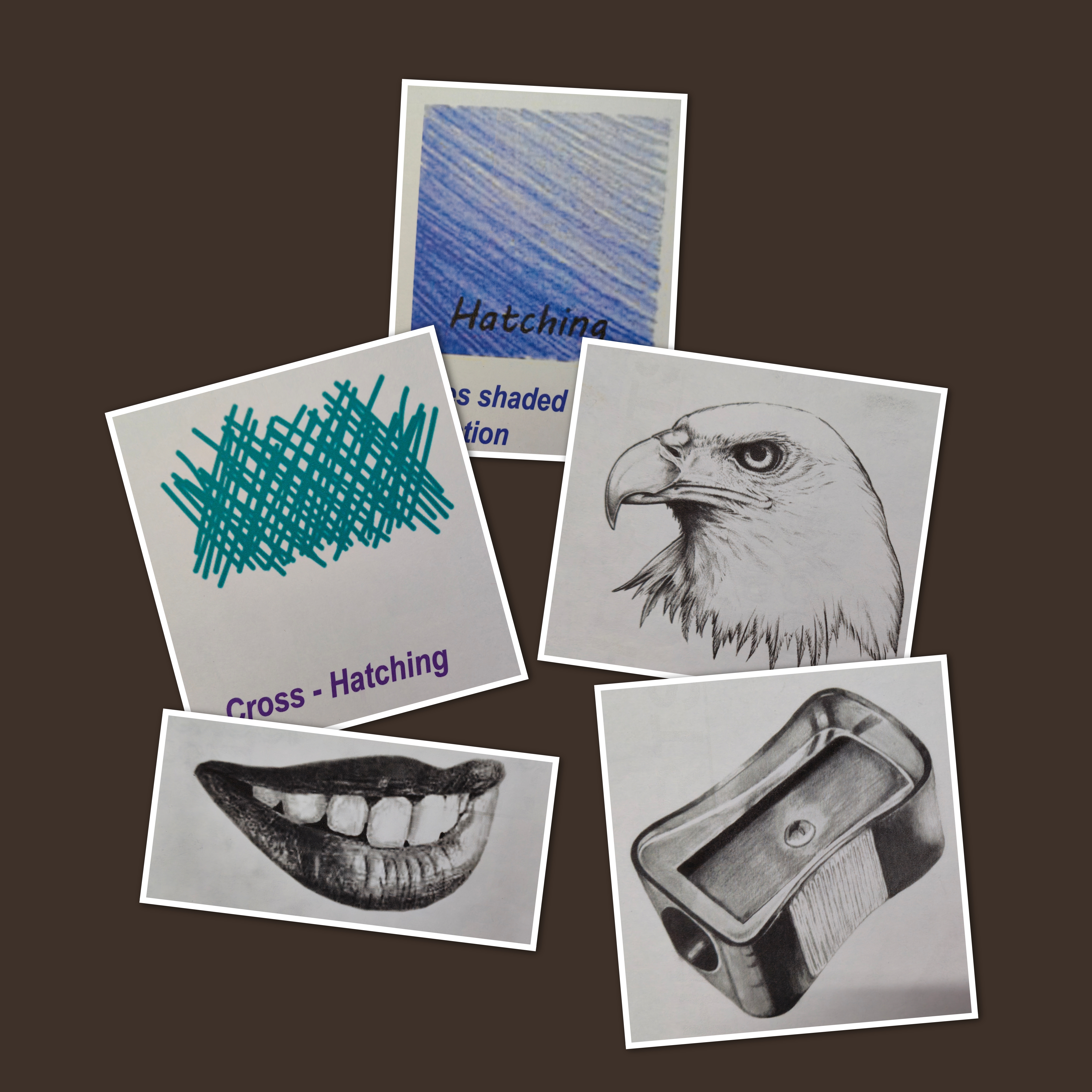 Advanced B/W pencil shading reference images to practice 